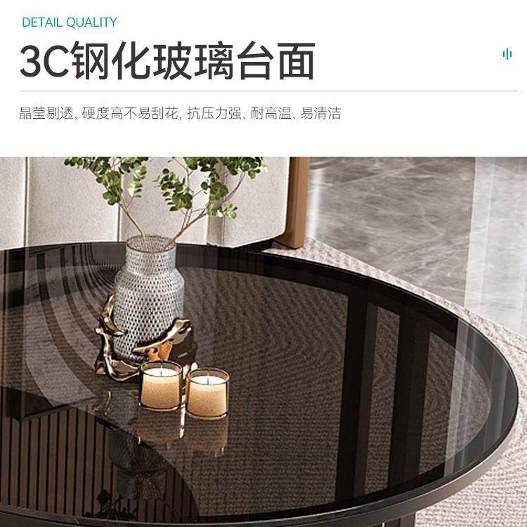 椭岩板茶几客厅家用奢轻现代网简约茶桌2ali025新款圆形红小户型,淘宝优惠券,粉丝福利购,淘宝优惠卷