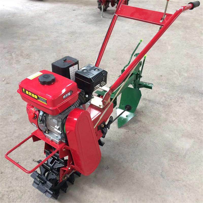 New agricultural chain rail micro-tiller small-hand high-power rotary tiller GMM household type support belt-type plow