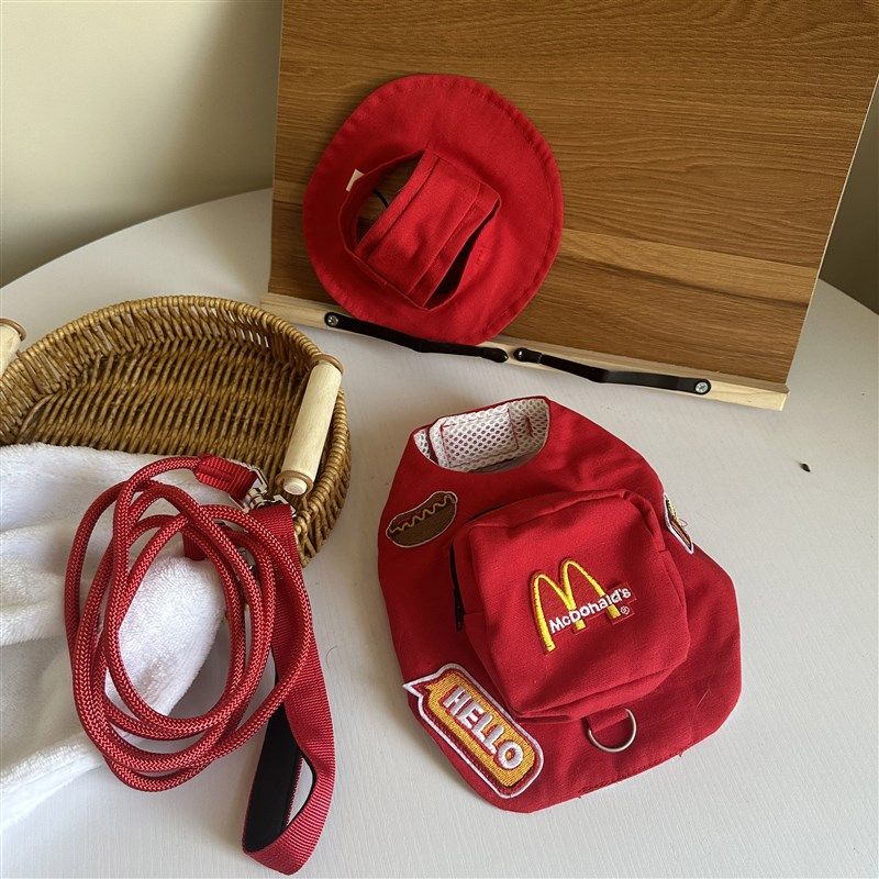 宠物露营户外g遛猫遛狗纯棉帆布背包胸背带牵引绳德文无毛猫书包,淘宝优惠券,粉丝福利购,淘宝优惠卷