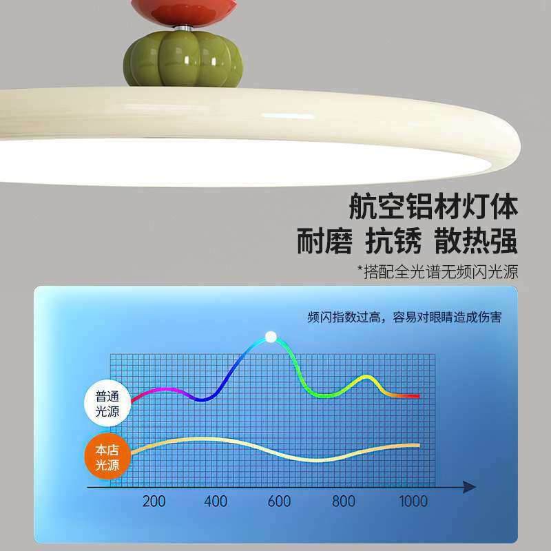 法式奶油风飞碟吊灯餐厅吊灯创意极简客厅灯饰现代简约餐桌灯具,淘宝优惠券,粉丝福利购,淘宝优惠卷