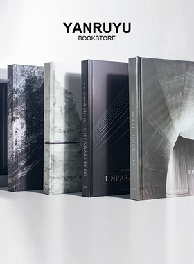 样板间装饰品仿真书简约黑白灰售楼处客厅书房书架摆件拍照道具书