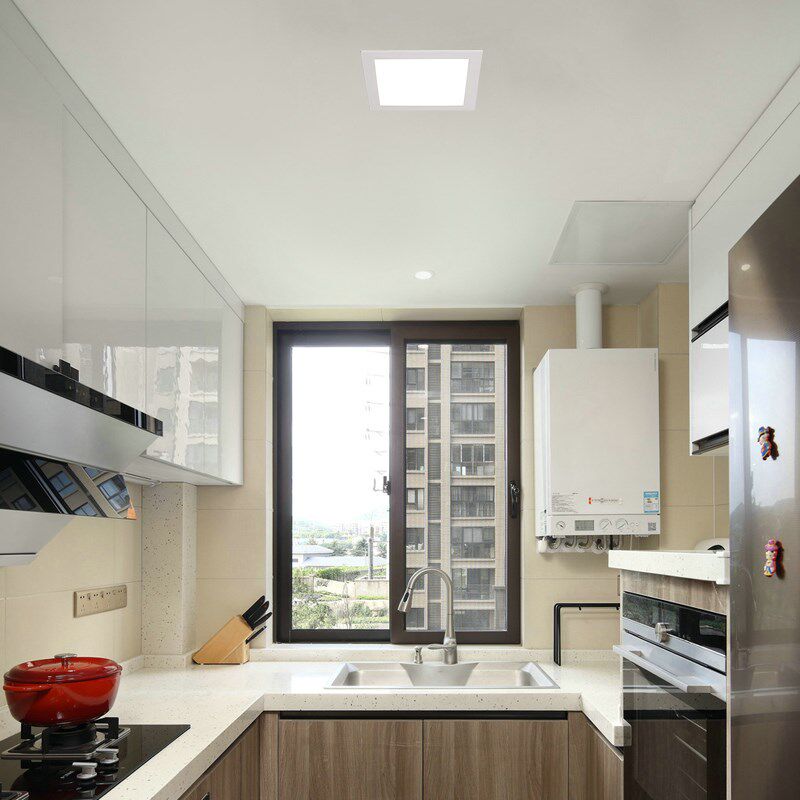 方形老式卡扣LED嵌入式防水厨卫灯20x20厨房灯T卫生间护眼吸顶灯,淘宝优惠券,粉丝福利购,淘宝优惠卷