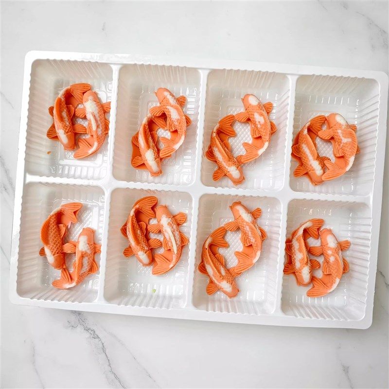 烘焙蛋糕装饰巧克力小鲤鱼摆件中式金鱼摆盘成品插件.巧克力配件,淘宝优惠券,粉丝福利购,淘宝优惠卷