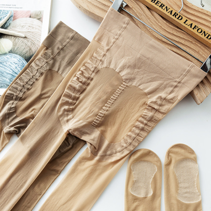 蜜桃臀连裤袜棉底丝袜女薄款防勾丝不掉档光腿肉色大码夏猫爪裤袜,淘宝优惠券,粉丝福利购,淘宝优惠卷