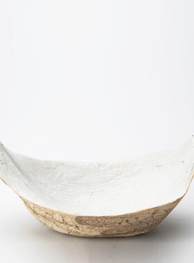 现代简约抽象艺术不规则几何陶瓷D托盘酒店民宿客厅置物架摆件