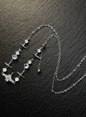 AvoStudio 中古项链-026 Sanctuary 星耀秘境女生复古吊坠项链银