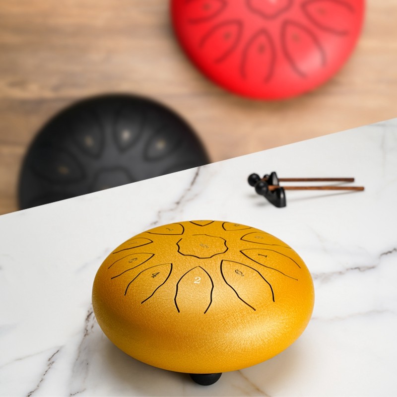 汉盘8寸11音空灵鼓色空鼓钢舌鼓梵音鼓迷你小鼓儿童玩具乐器F调,淘宝优惠券,粉丝福利购,淘宝优惠卷