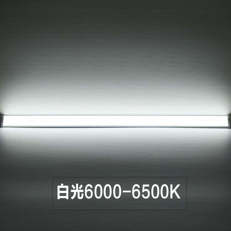 led灯管墙角直角灯长条家用光管一体化t8日光灯支架全套角灯带罩 - 图1