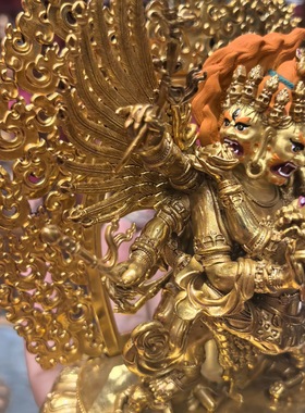 马头明王/马头金刚/马首金刚/多杰/15cm金铜佛像梵天藏传佛堂摆件