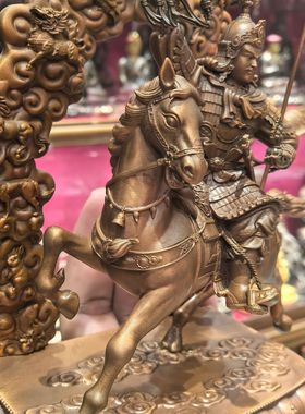 格萨尔王/威力/格萨尔/15cm紫铜佛像梵天藏传佛堂供奉佛具摆件