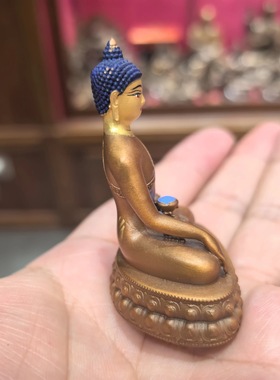 释迦牟尼/释迦牟尼佛像/随身佛5cm紫铜藏传密宗精品摆件