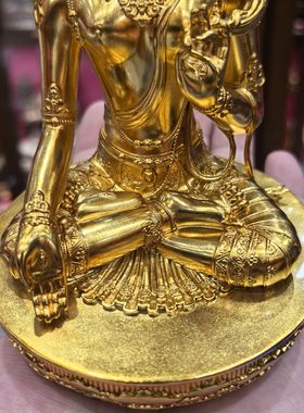 白度母/白度姆/度母/度姆/度母菩萨/15cm金铜佛像梵天供奉摆件