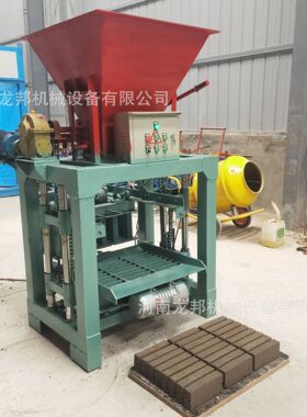 混凝土空心砖生产梅花马镫长条水泥垫块机水泥制砖机生产线