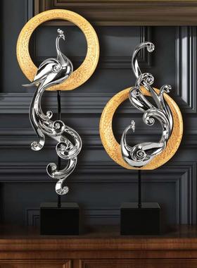 直销新款直销轻奢凤凰摆件工艺品创意家居玄关电视柜酒柜办公室客