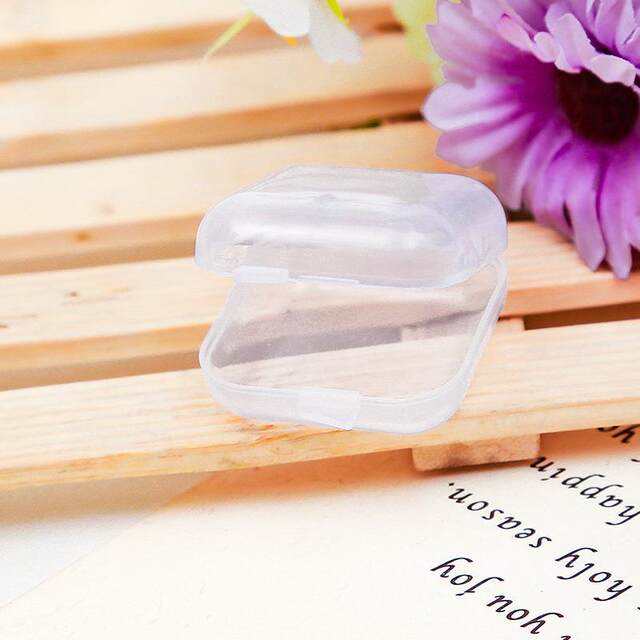 Direct sales new transparent plastic box, mini jewelry storage box, packaging box, jewelry jewelry earplugs