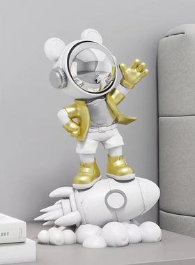 直销新款现代创意宇航员太空人摆件客厅电视柜玄关书房卧室儿童房