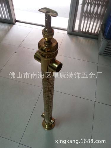 钛金立柱 不锈钢立柱 楼梯扶手 楼梯栏杆 楼梯立柱配件 - 图3