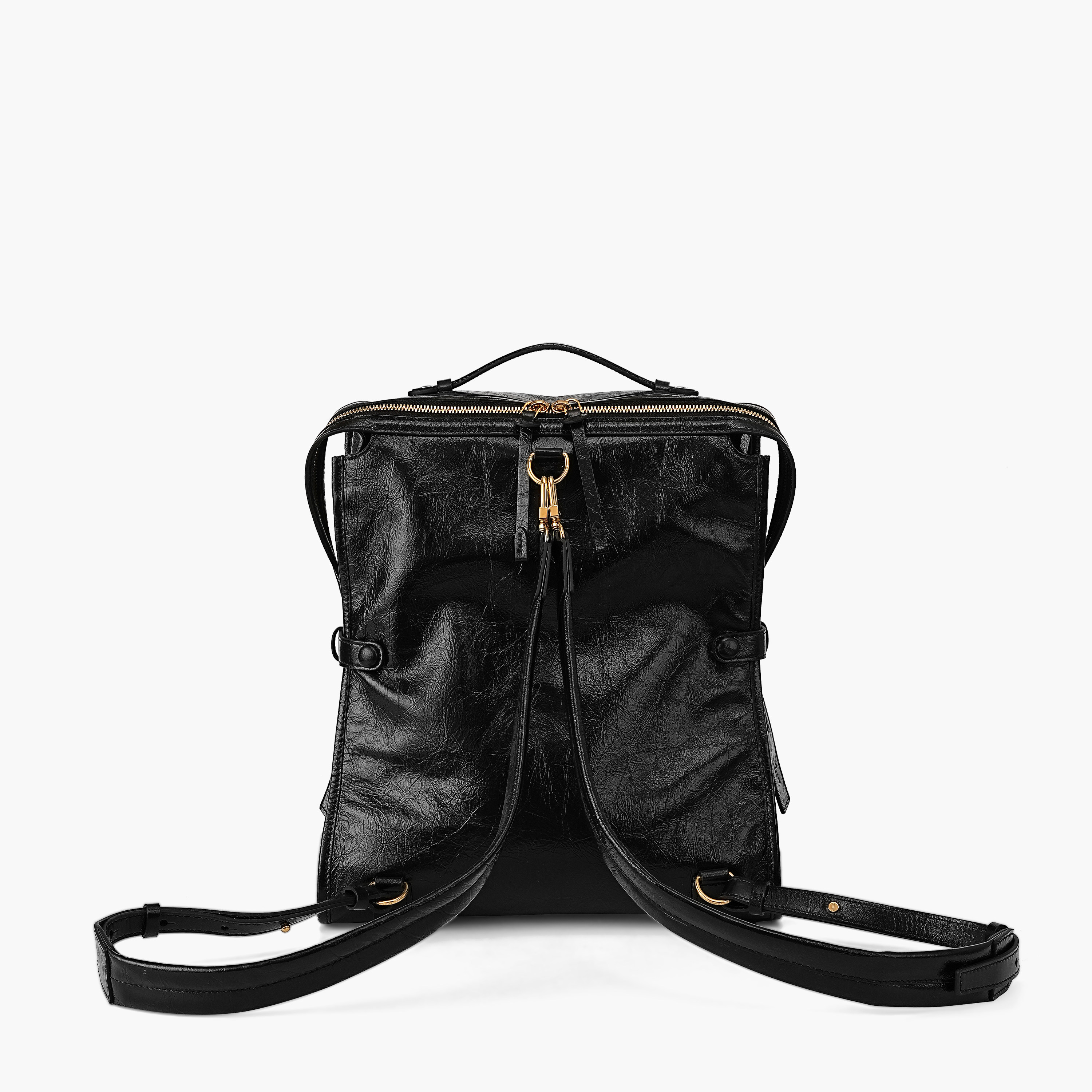 Cuisee/崔氏新款遇见双肩包油蜡皮短途旅行包休闲中号无性别包包 - 图1