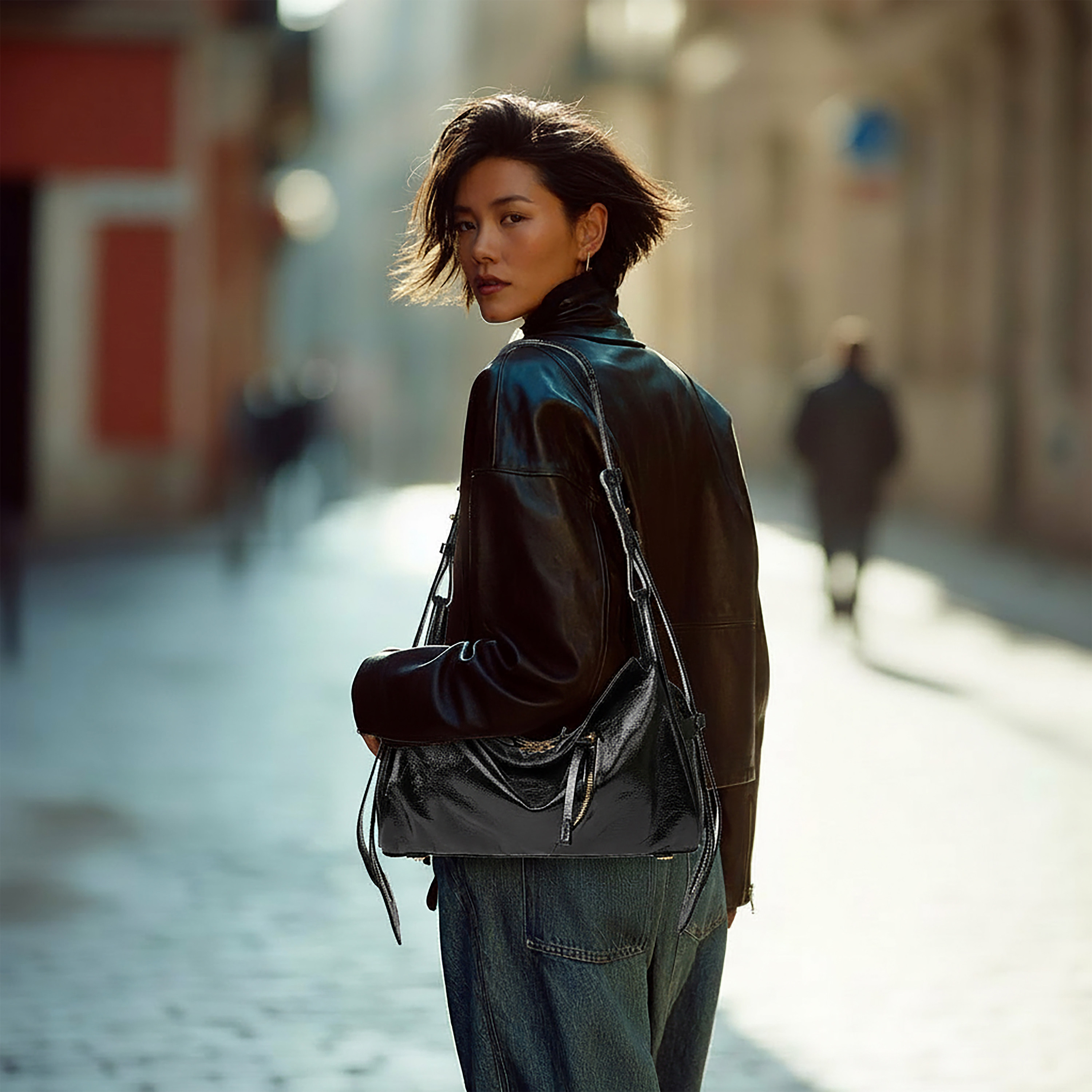 Cuisee/崔氏新款油蜡牛皮机车吐司包斜跨真皮无性别休闲百搭包包,淘宝优惠券,粉丝福利购,淘宝优惠卷