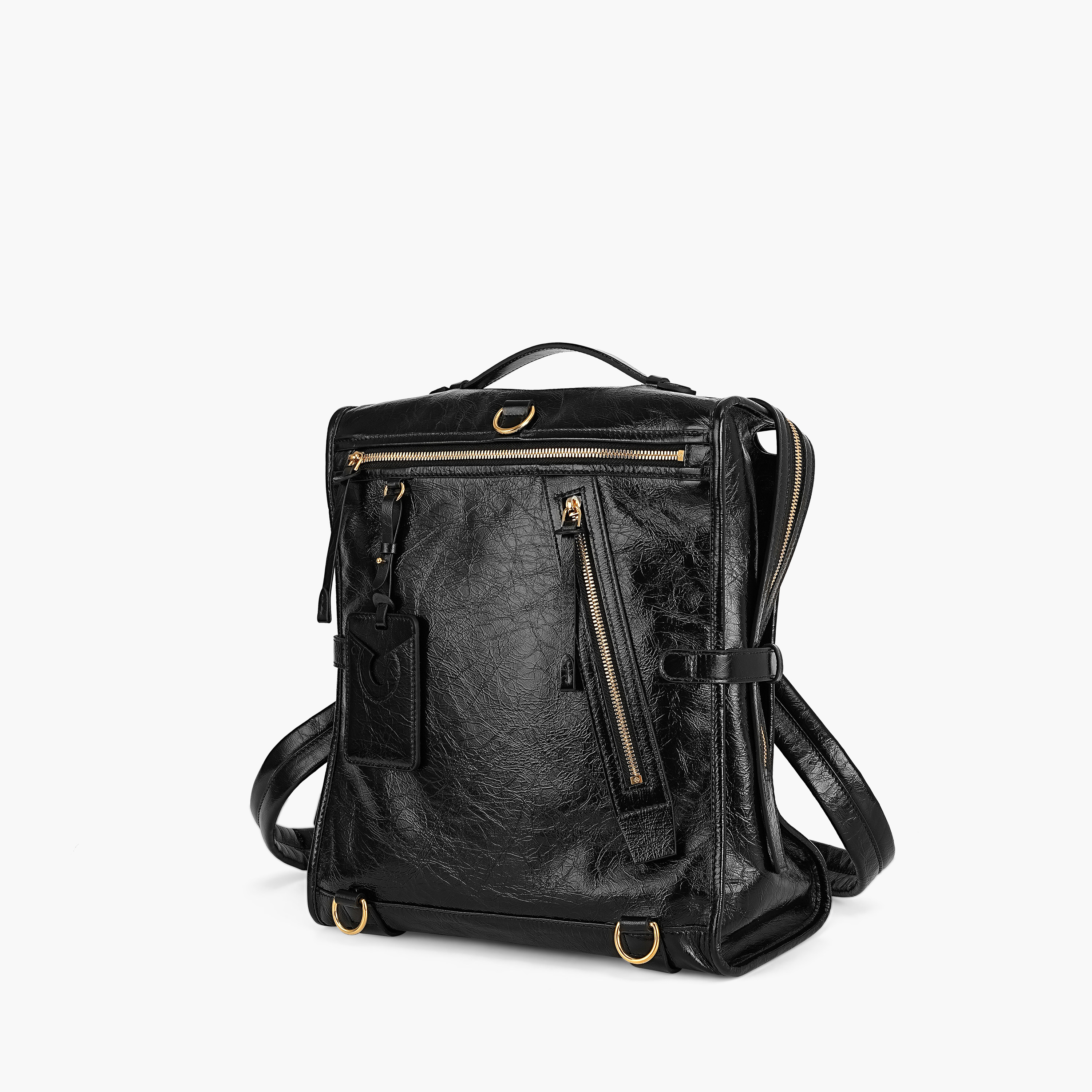 Cuisee/崔氏新款遇见双肩包油蜡皮短途旅行包休闲中号无性别包包 - 图0