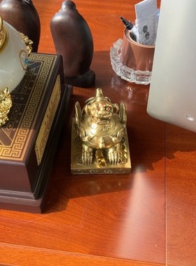 进门玄关客厅财位招财摆件貔貅聚宝盆元宝套装一套镇宅公司居中式