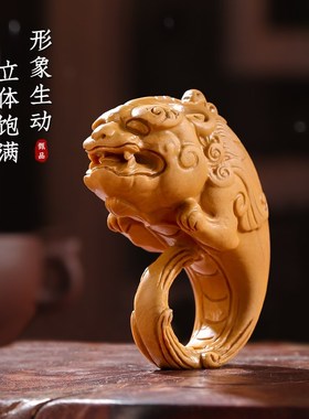 寿山石招财貔貅摆件国风手把件家居客厅桌面装饰品送朋友礼物乔迁