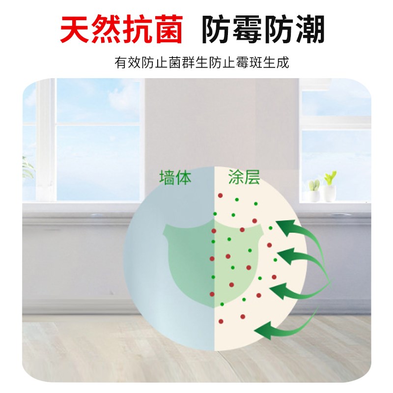 Waterproof coating, bathroom ceiling, inorganic waterproofing, old house renovation, moldy pan-alkaline wall guard, exterior wall repair