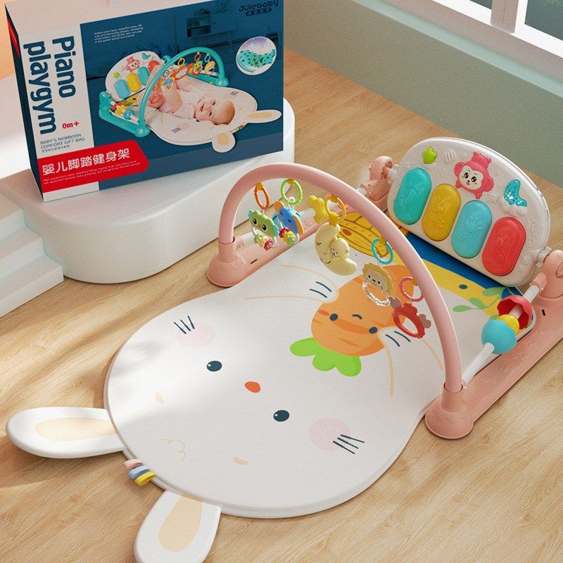 脚踏钢琴婴儿躺着玩的玩具0一1岁健身架器宝宝蹬脚踩踢琴到3个月6,淘宝优惠券,粉丝福利购,淘宝优惠卷