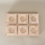 Натуральный желтый травертин, украшения для подносов, модель, комната продаж, офис, гостиная, журнальный столик, чайный поднос, подставка для украшения рабочего стола, мягкое украшение