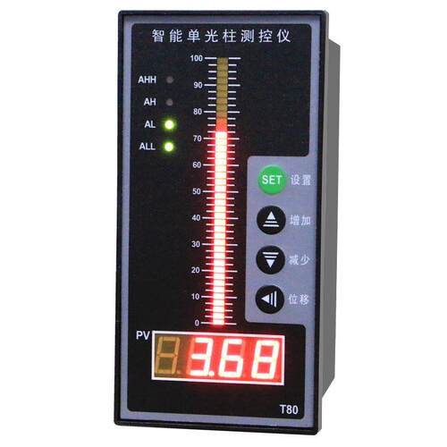 T80液位显示器水位控制数字单光柱测控仪液位计4-20mA RS48垒德株 - 图3