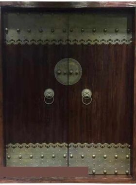 老榆木大门双开门中式仿古庭院门别墅大门农村自建房院子门实木门