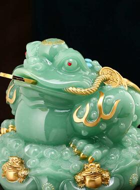 八方招财金蟾摆件客厅办公室前台店铺收银台蟾蜍装饰公司开业礼品