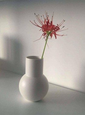 速发风陶瓷面瓶《对》上花颠倒哑光釉下陶瓷花瓶简约