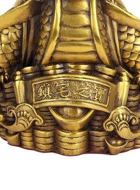 速发纯铜龙龟摆件八字金钱龟福卦龙龟挂件家居