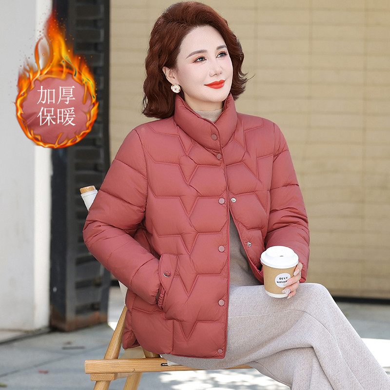 小香风棉衣冬季新款妈妈棉服2025外套中老年女装大码短款棉衣棉袄,淘宝优惠券,粉丝福利购,淘宝优惠卷