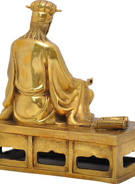 速发诸葛亮铜像摆件纯铜诸代孔明师大号一葛军像政治家坐像工艺品