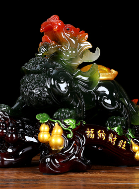 招财貔貅摆件大公母一对开业礼品旺财皮丘店铺办公室收银台装饰品