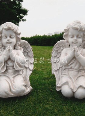 现代欧式别墅庭院园林景区雕塑工艺品摆设家居新R房装饰品天使摆