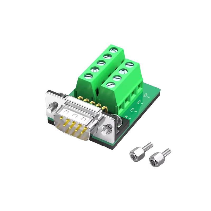 485接线端子422接头db9免焊九针公母头9针串口头9孔235线232转接 - 图2