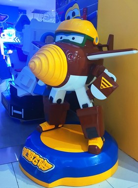 玻璃钢雕塑定制卡通迎宾门童贴钻人物动物公仔大摆件商业美陈门口