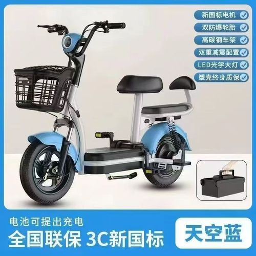 新国标电动车成人代步男女小型女生电动自行车超长续航48V锂电池 - 图1