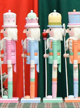 创意色胡桃夹子可爱木偶士兵摆件女孩装饰品圣诞节礼品