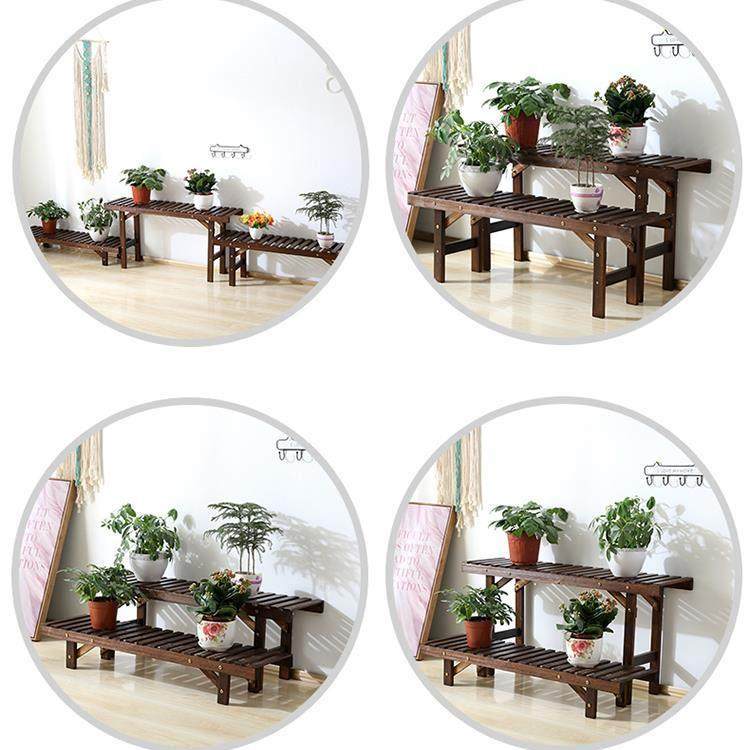 实木质防腐花架子多层室内客厅阳台阶梯落地式户外庭院多肉置物架,淘宝优惠券,粉丝福利购,淘宝优惠卷