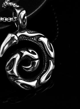 狂饰风钛钢六芒星吊坠