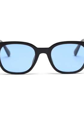 7106新款日韩系黑色框TR90偏光太阳镜女墨镜男街头潮复古茶片眼镜