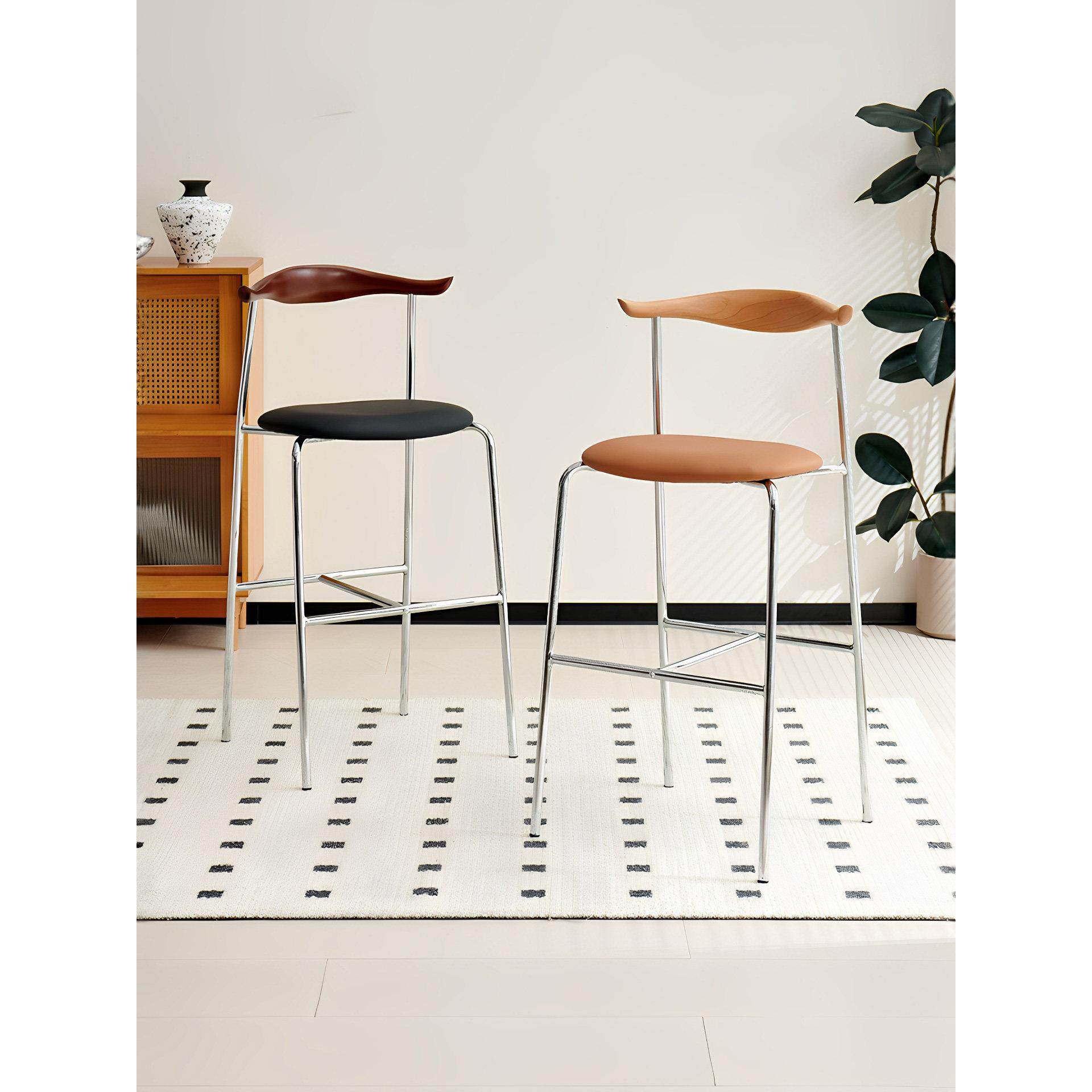 家用高脚椅北欧in创意小户型轻奢吧台椅网红覆古咖啡厅奶茶店吧凳,淘宝优惠券,粉丝福利购,淘宝优惠卷