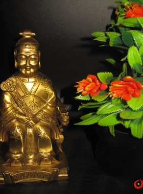 包邮纯铜灶王爷爷灶王奶奶灶君灶神司命菩萨铜像神像佛像工艺品