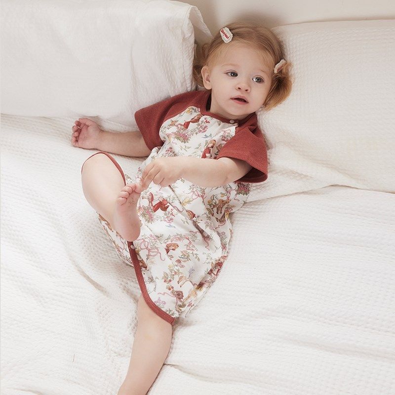721星球亲子款婴儿睡袋夏季短袖C两粒扣睡袋儿童竹棉短袖宝宝宽松,淘宝优惠券,粉丝福利购,淘宝优惠卷