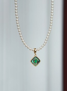 天然鲍鱼贝万能扣吊坠DIY珍珠裸链珠链项Q坠个性可拆卸单坠