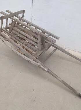 老物件民俗怀旧农具手工提篮风车米斗手推车木犁牛套复古摆件道具